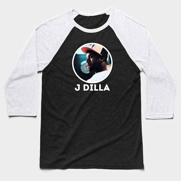 j dilla || white vintage Baseball T-Shirt by claudia awes